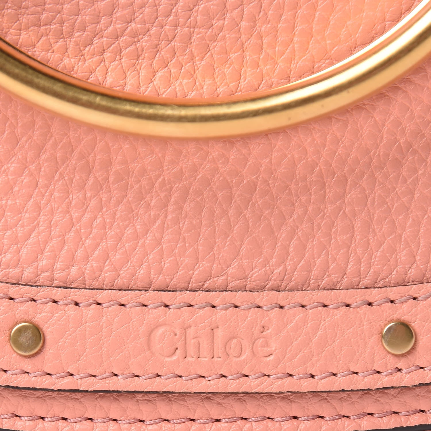 Chloe Calfskin Suede Small Nile Bracelet Bag Ideal Blush 11 of 15