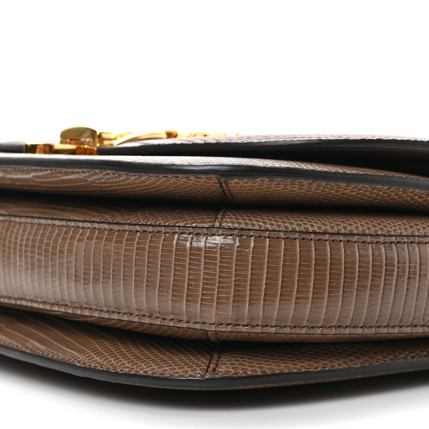Lizard Small Sylvie 1969 Messenger Bag Taupe