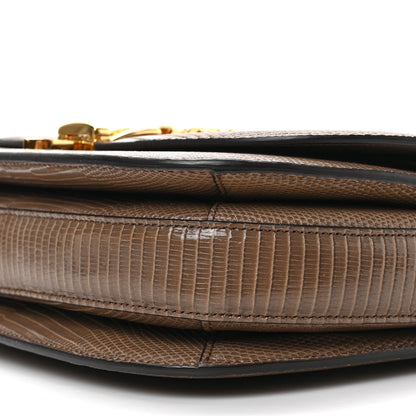 Gucci Lizard Small Sylvie 1969 Messenger Bag Taupe 8 of 8
