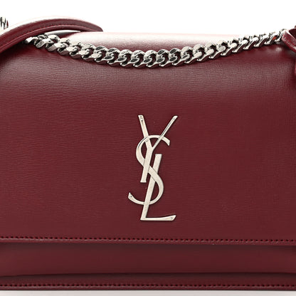 Saint Laurent Calfskin Medium Monogram Sunset Pallisandre 7 of 9