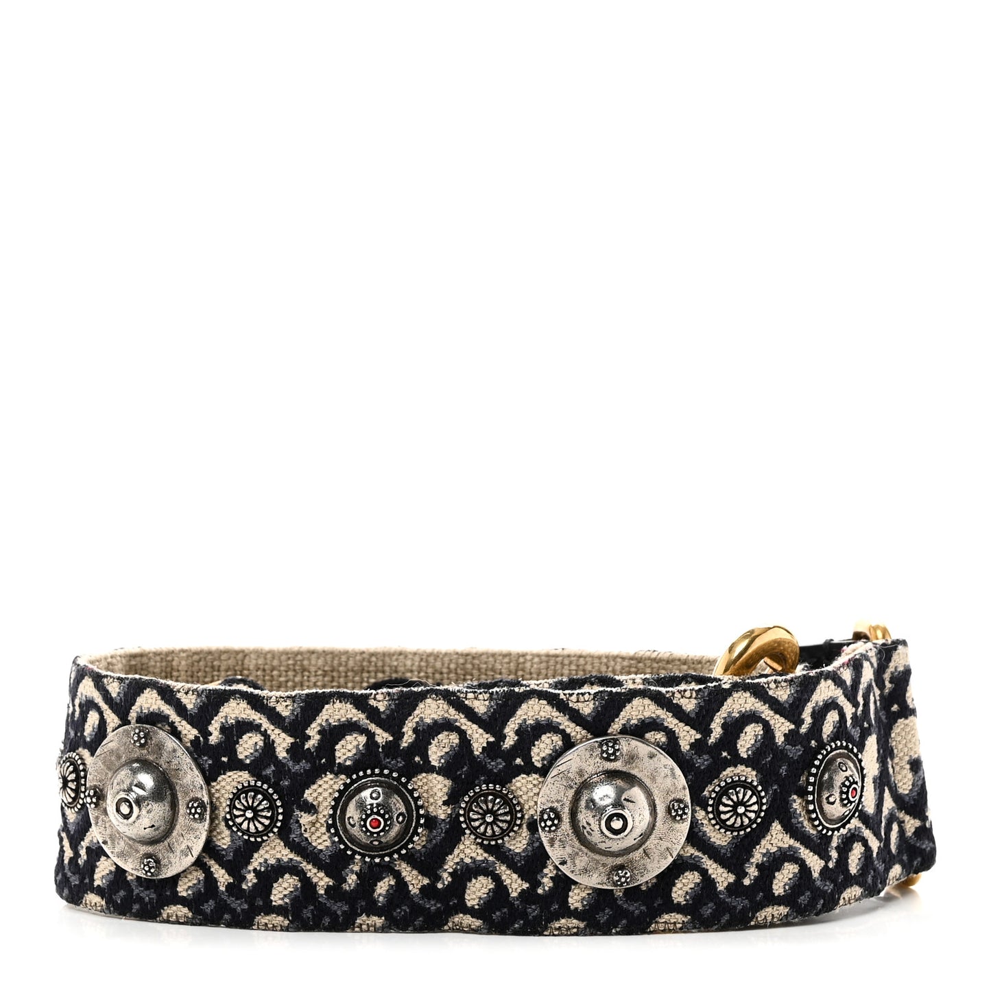 Oblique Studded Shoulder Strap Blue
