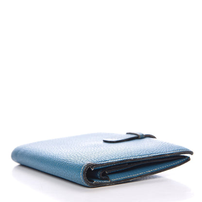 Hermes Taurillon Clemence Agenda Blue Jean 4 of 15