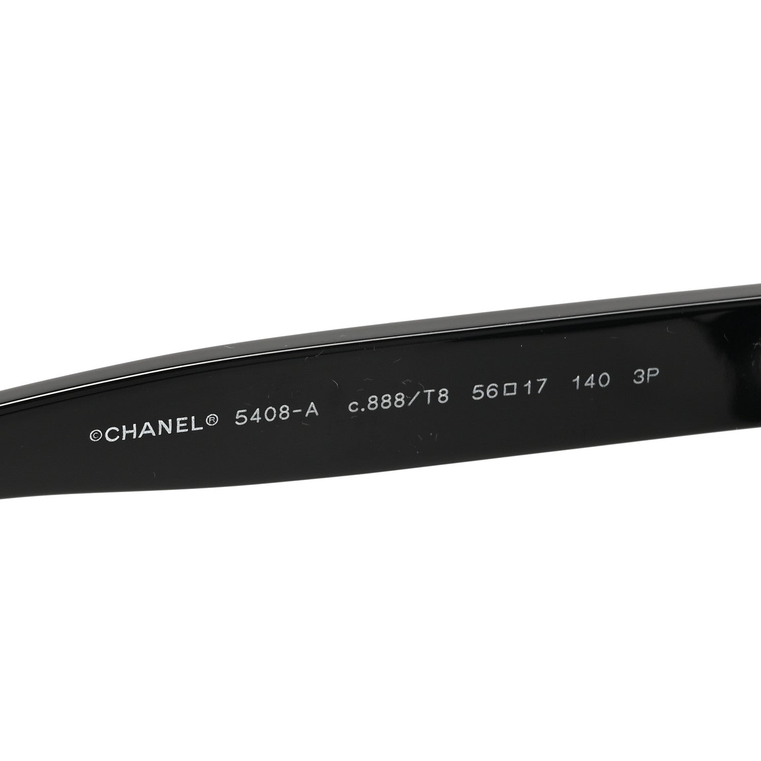 Chanel Acetate Polarized Square Sunglasses 5408 Black 5 of 8