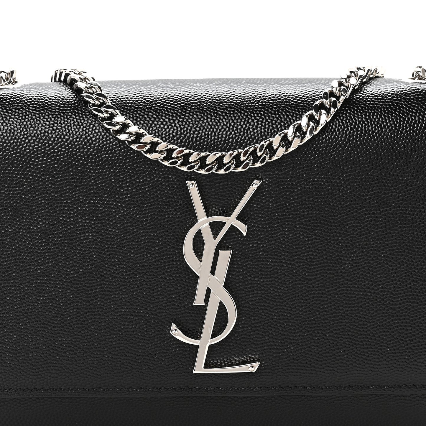 Grain De Poudre Small Monogram Kate Satchel Black