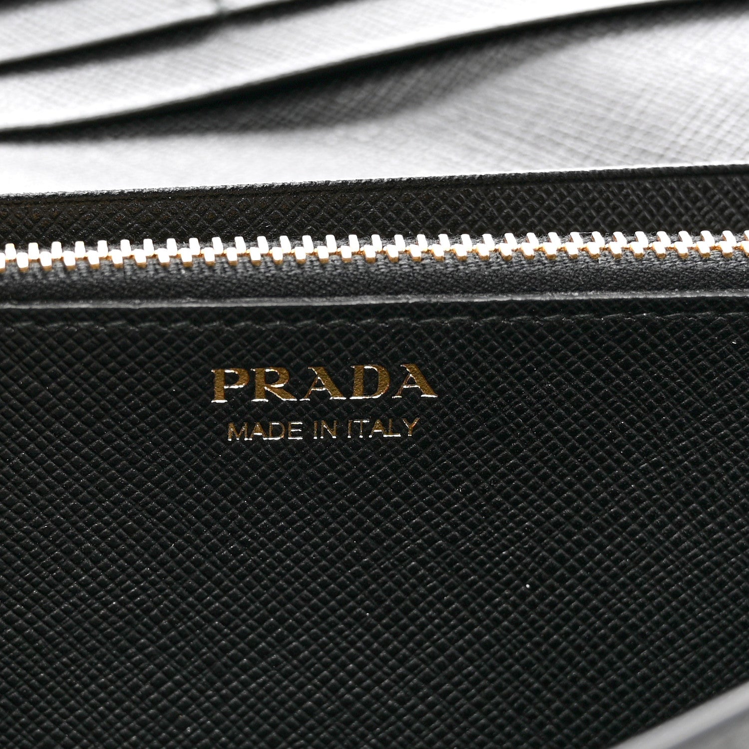 Prada Saffiano Metal Continental Flap Wallet Black 7 of 8