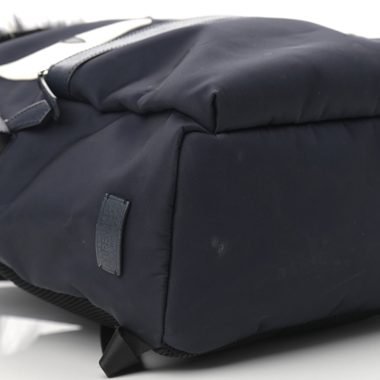 Nylon Vitello Fur Monster Backpack Black Multicolor