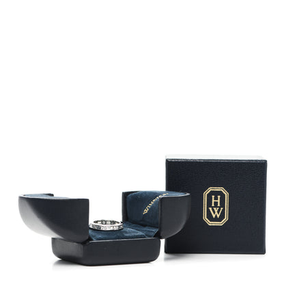 Harry Winston Platinum Diamond Baguette Channel Set Wedding Band Ring 48 4.5 6 of 6