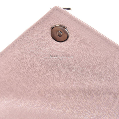 Saint Laurent Calfskin Tri-Quilt Monogram Medium College Bag Pink 8 of 9
