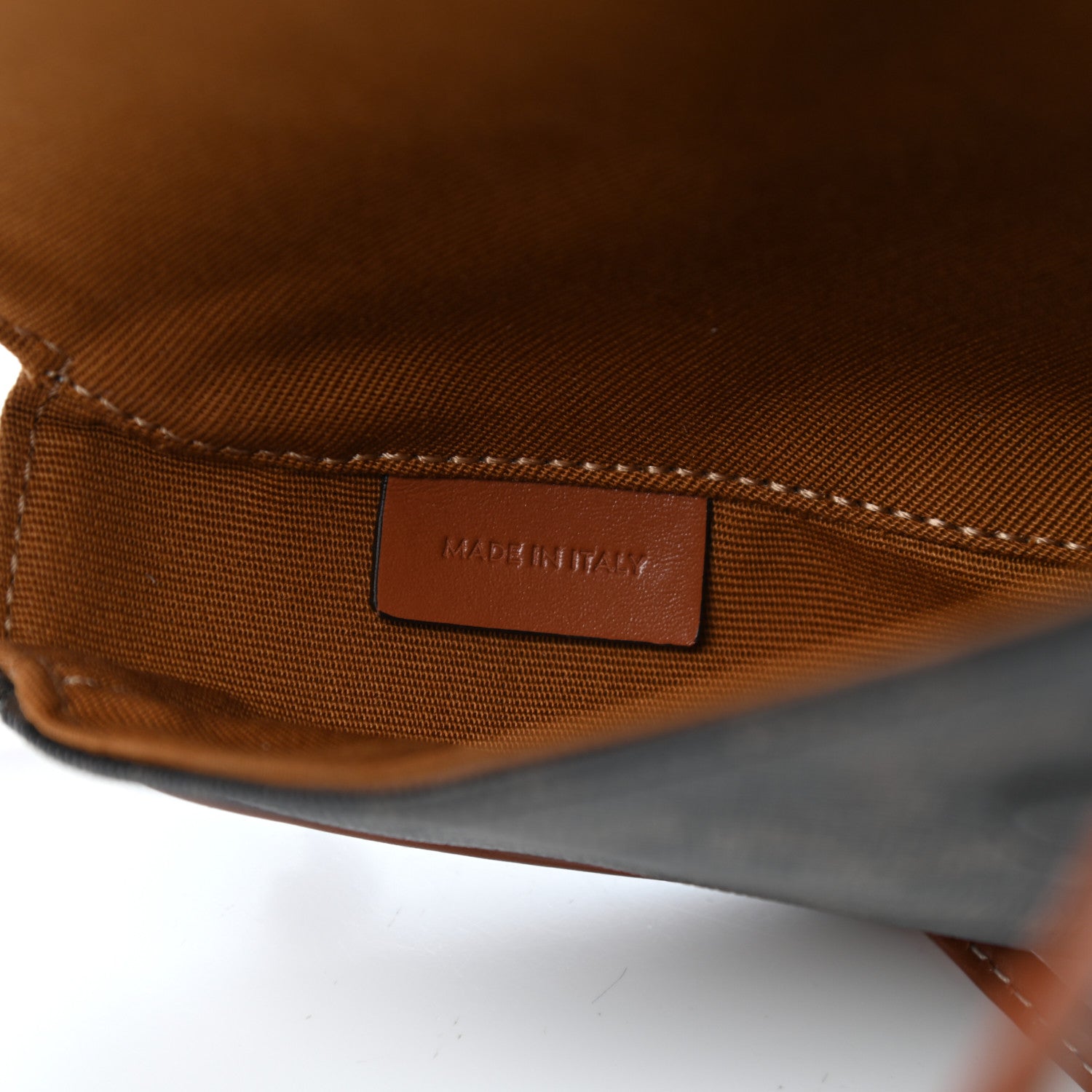 Celine Triomphe Canvas Triangle Crossbody Bag Tan 7 of 11