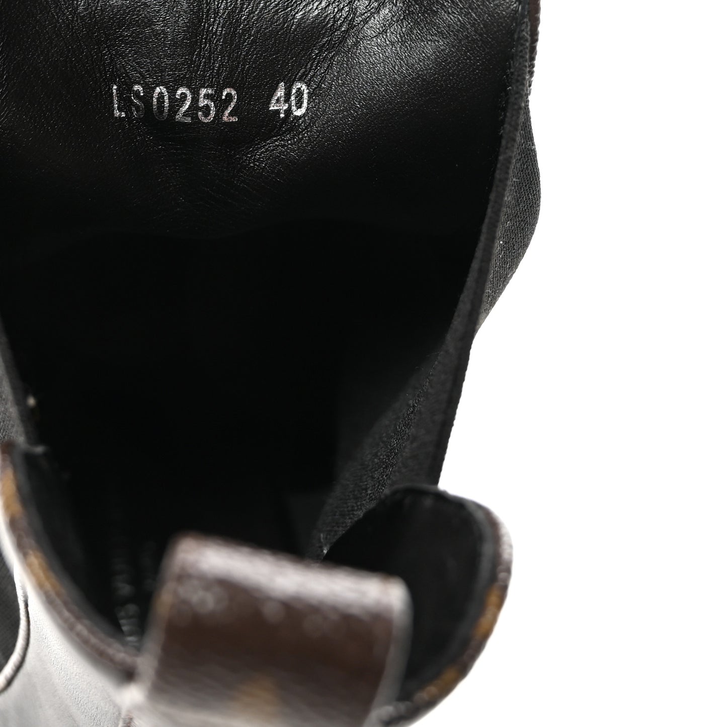 Calfskin Monogram LV Beaubourg Platform Ankle Boots 40 Black