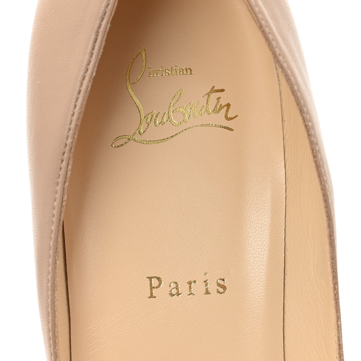 Christian Louboutin Nappa Apostrophy 100 Pumps 42 Nude 8 of 10