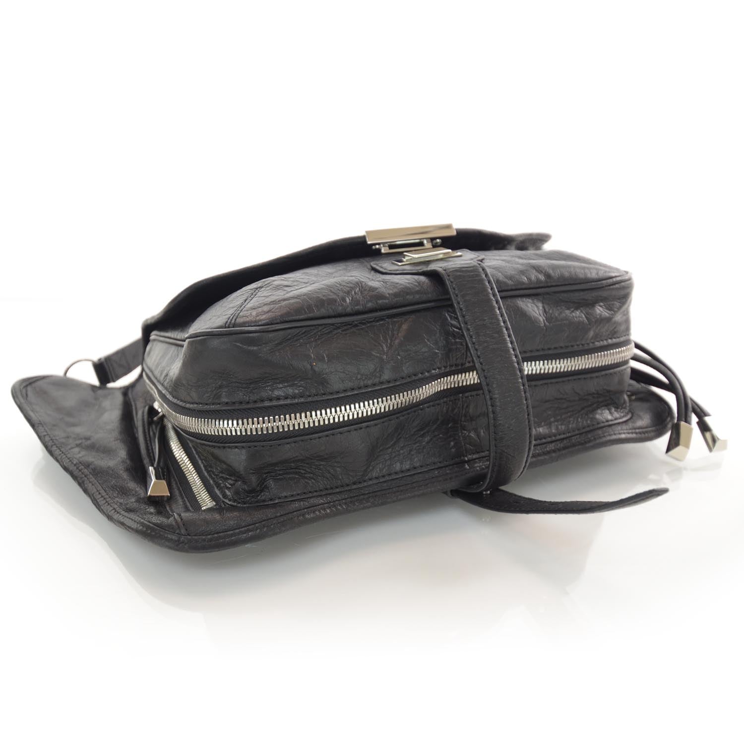 Alexander Wang Leather Iris Messenger Bag Black 4 of 6