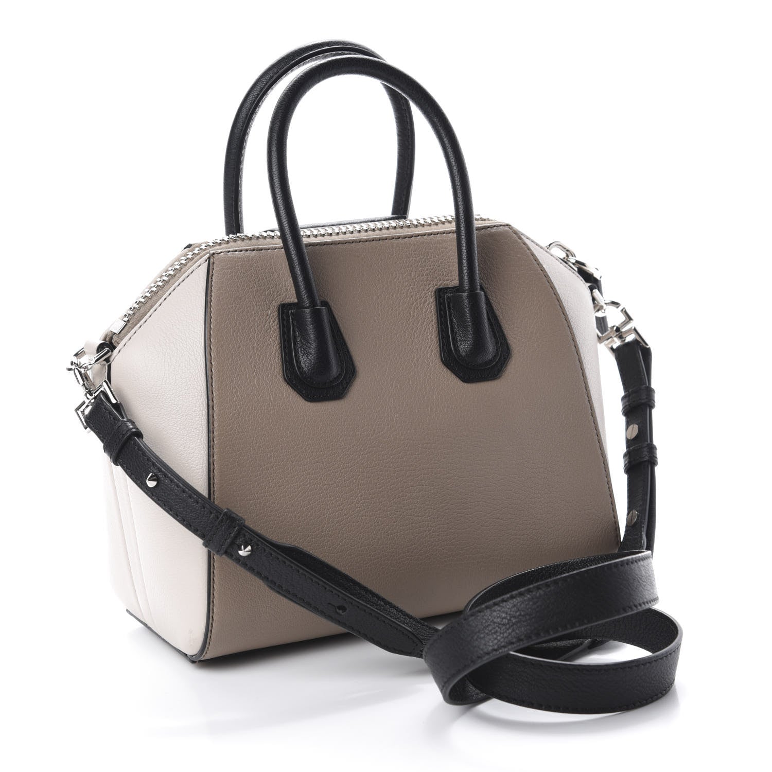 Givenchy Sugar Goatskin Mini Tri-Color Antigona Linen 3 of 10