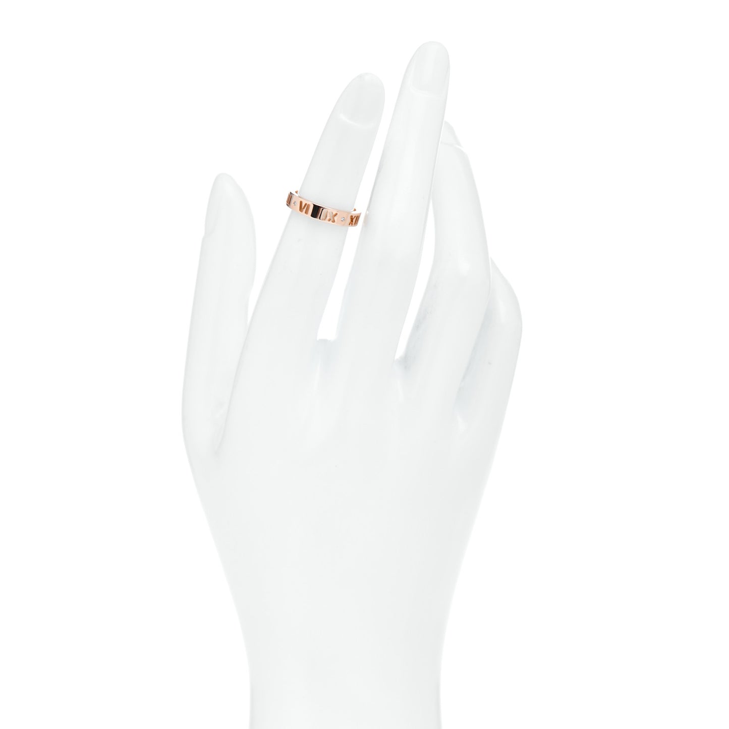 18K Rose Gold Diamond Atlas Pierced Ring 47 4