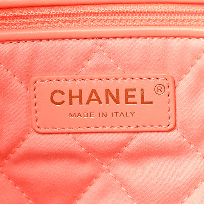 Chanel Shiny Calfskin Quilted Chanel 22 Light Orange 7 of 11