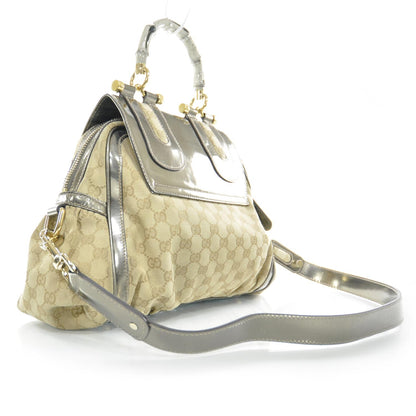 Gucci Monogram Pop Bamboo Top Handle Tote 3 of 9