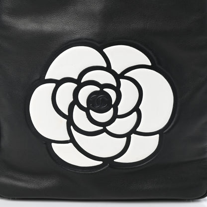 Chanel Lambskin Camellia Tote Black 8 of 10