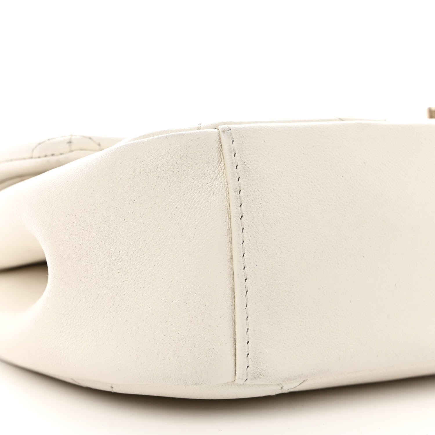 Chanel Lambskin A Real Catch Flap Bag White 9 of 14
