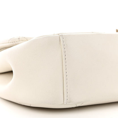 Chanel Lambskin A Real Catch Flap Bag White 9 of 14