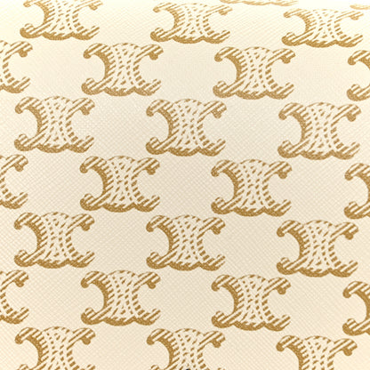 Celine Triomphe Canvas Medium Folco Bag White 7 of 11