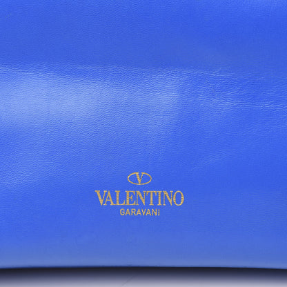 Valentino Garavani Nappa Medium Rockstud Soft Tote Blue Poudre 14 of 17