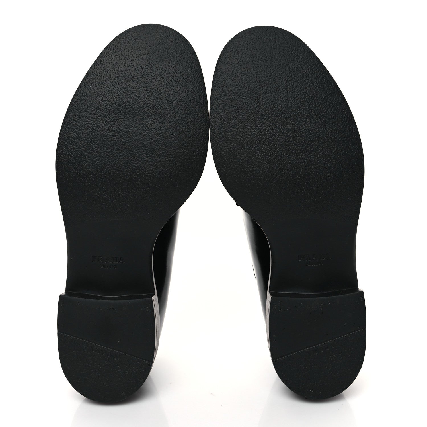 Prada Spazzolato Lace Up 50mm Loafers 39 Black 5 of 9
