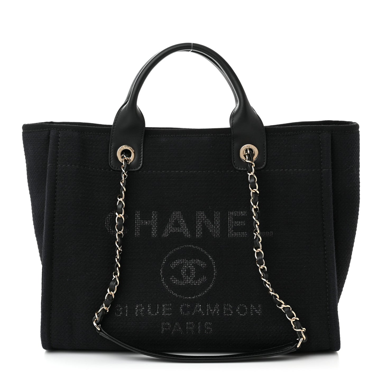 Mixed Fibers Small Deauville Tote Black