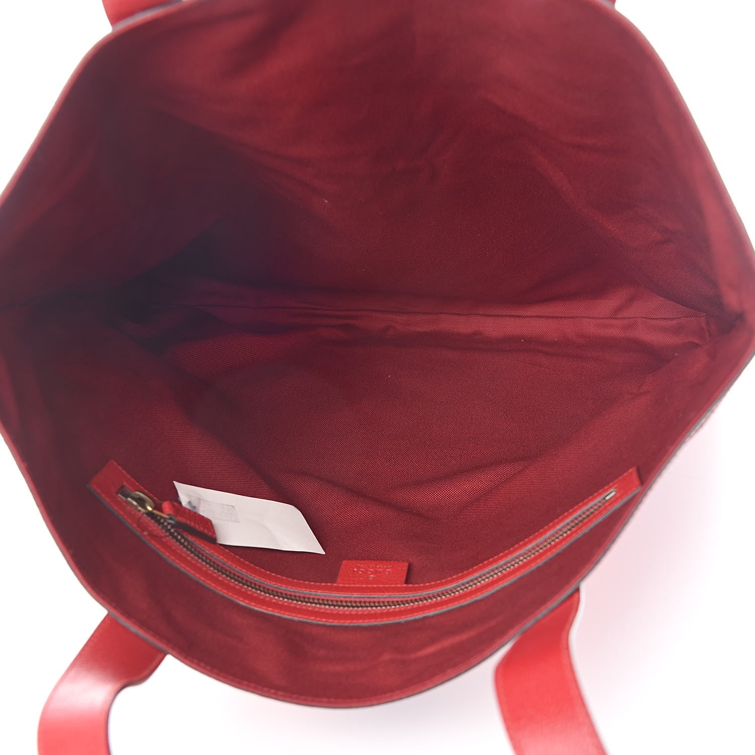 Gucci Canvas Calfskin Sylvie Stripe Logo Mens Tote Red White Blue 5 of 8