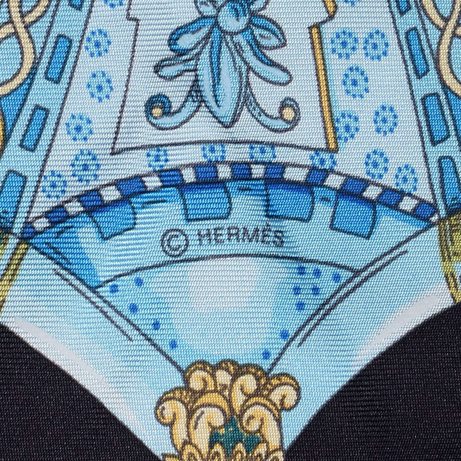 Hermes Silk Les Domes Celestes Scarf 90 85797 – FASHIONPHILE