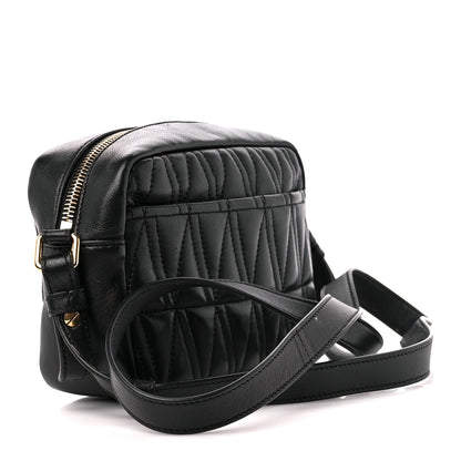 Versace Nappa Quilted Virtus Shoulder Bag Black 3 of 12