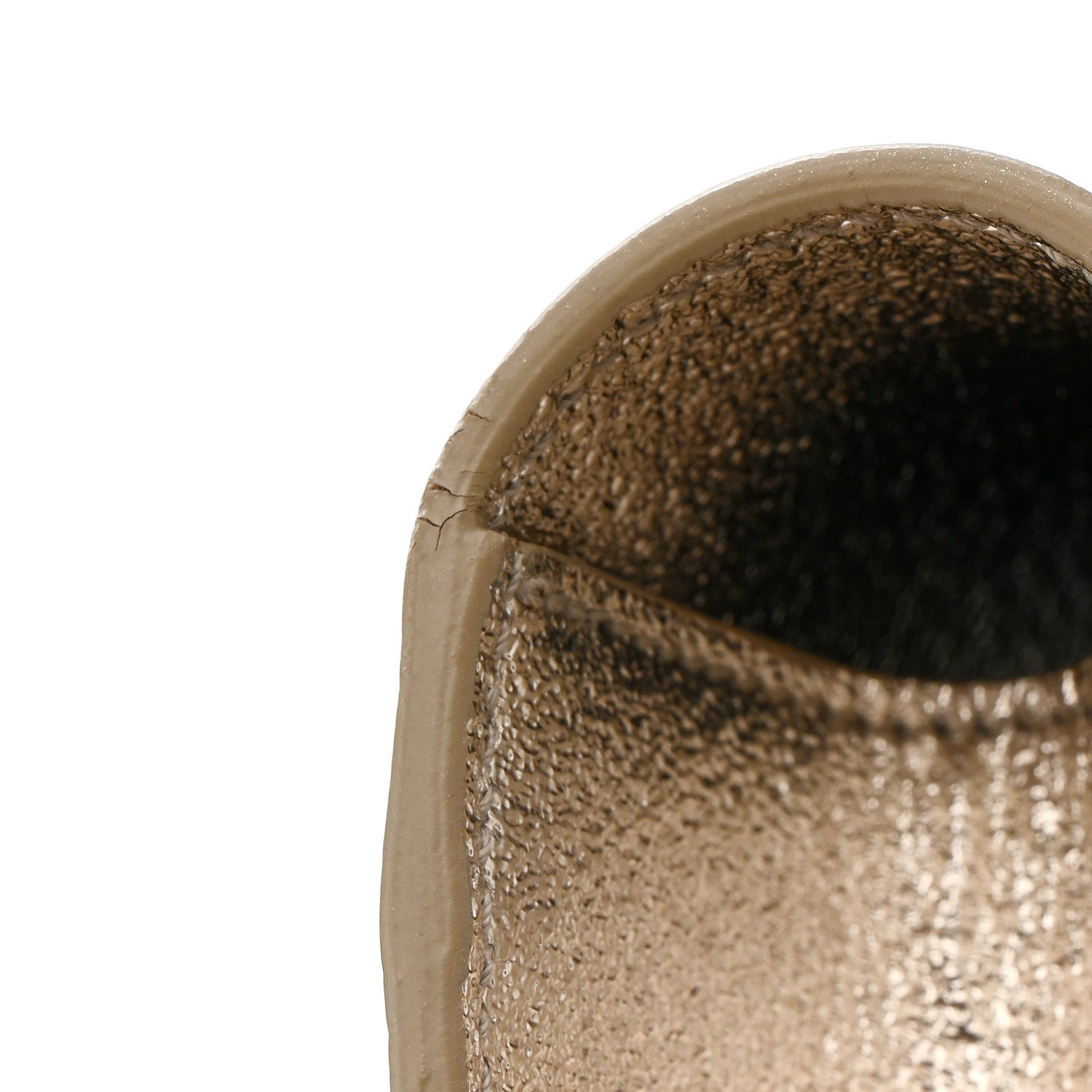 Saint Laurent Metallic Textured Calfskin Classic Monogram Cassandre Clutch Pale Gold 12 of 12