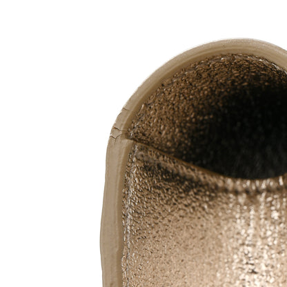 Saint Laurent Metallic Textured Calfskin Classic Monogram Cassandre Clutch Pale Gold 12 of 12