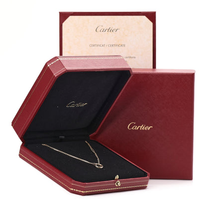 Cartier 18K Pink Yellow White Gold Trinity Double Chain Pendant Necklace 6 of 6