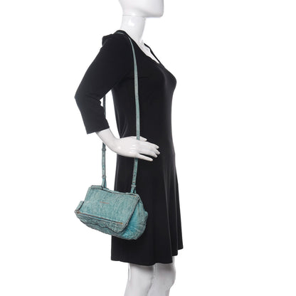 Givenchy Tumbled Sheepskin Mini Pandora Sky Blue 2 of 10