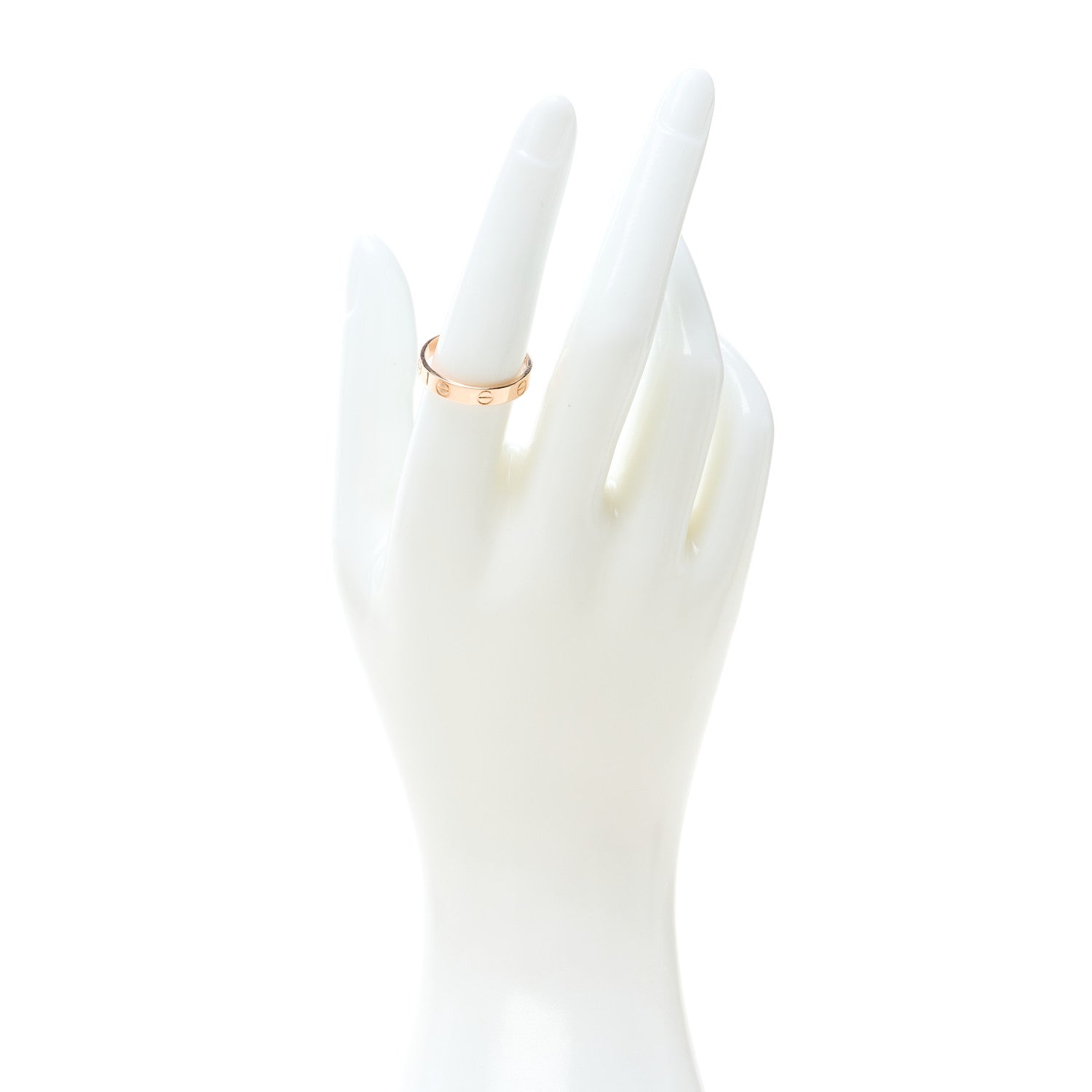 Cartier 18K Pink Gold 3.5mm LOVE Wedding Band Ring 55 7.25 2 of 5
