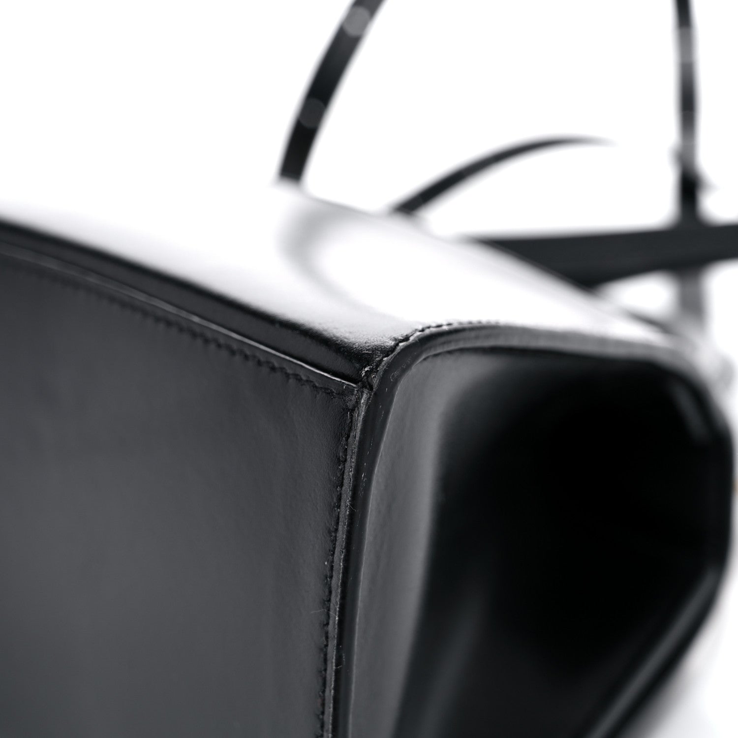 Balenciaga Shiny Box Calfskin Small Hourglass Top Handle Bag Black 11 of 13