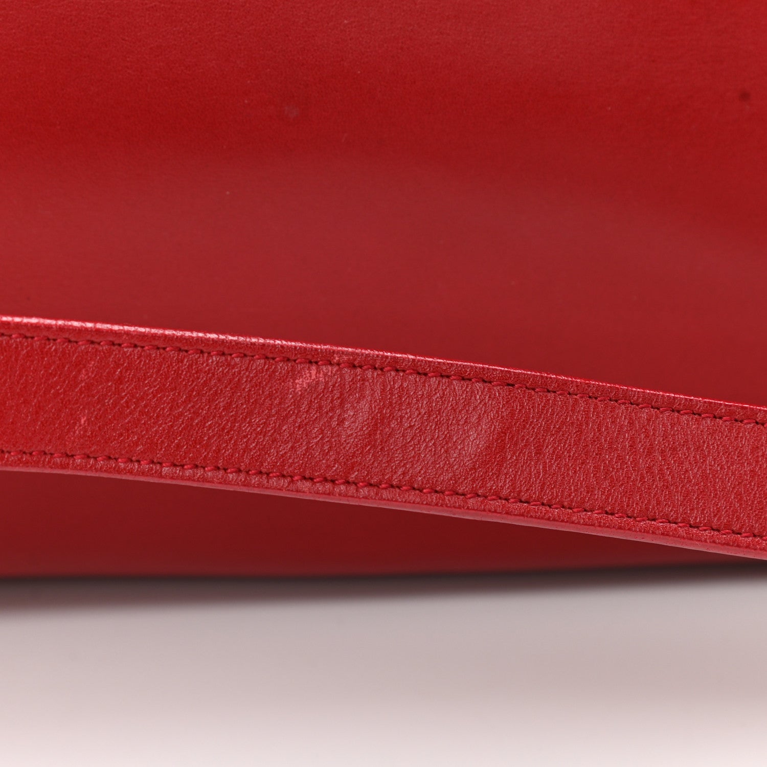 Saint Laurent Calfskin Classic Duffle 6 Red 13 of 15