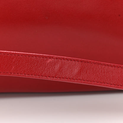 Saint Laurent Calfskin Classic Duffle 6 Red 13 of 15
