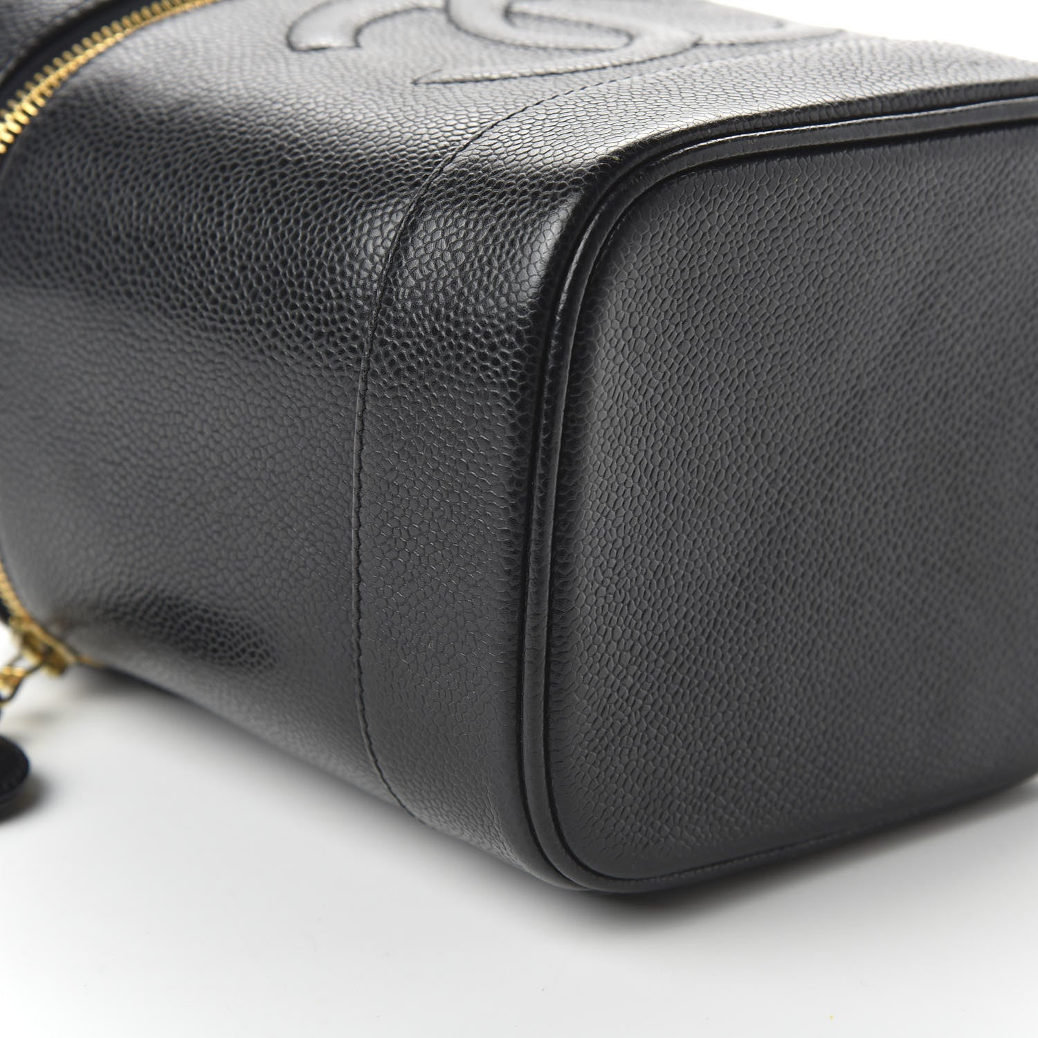 Chanel Caviar Vanity Cosmetic Case Black 6 of 14