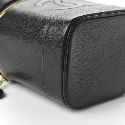Chanel Caviar Vanity Cosmetic Case Black 6 of 14