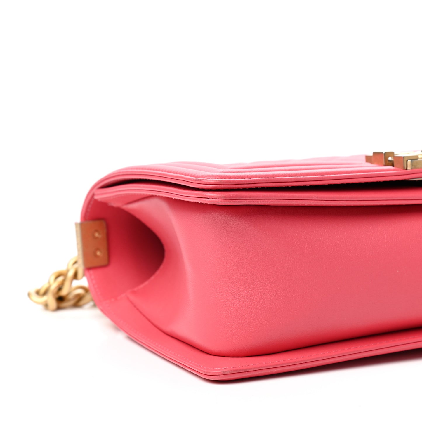 Calfskin Quilted Medium Boy Flap Pink
