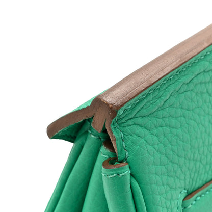 Hermes Taurillon Clemence Birkin 40 Menthe 18 of 20