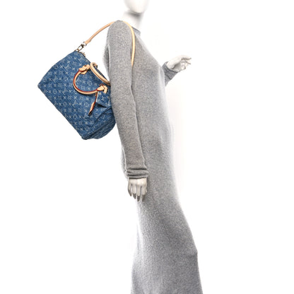 Louis Vuitton Monogram Denim Speedy Soft 30 Blue 2 of 10