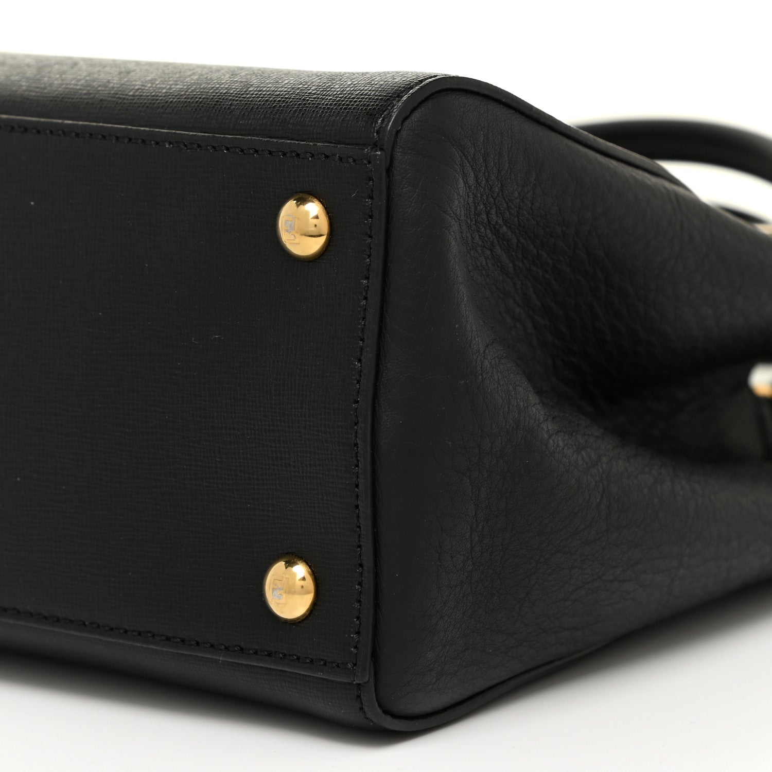 Fendi Vitello Elite Petite 2Jours Tote Black 9 of 11