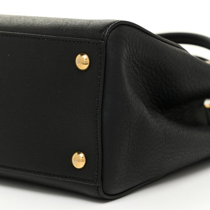 Fendi Vitello Elite Petite 2Jours Tote Black 9 of 11