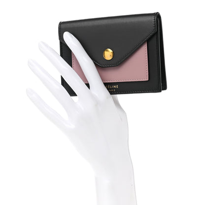 Celine Smooth Calfskin Pocket Card Holder Liquorice Black 2 of 11