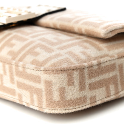 Fendi Wool Cuoio Romano Selleria FF 1974 Baguette 1997 Beige Cammello Camelia 10 of 11