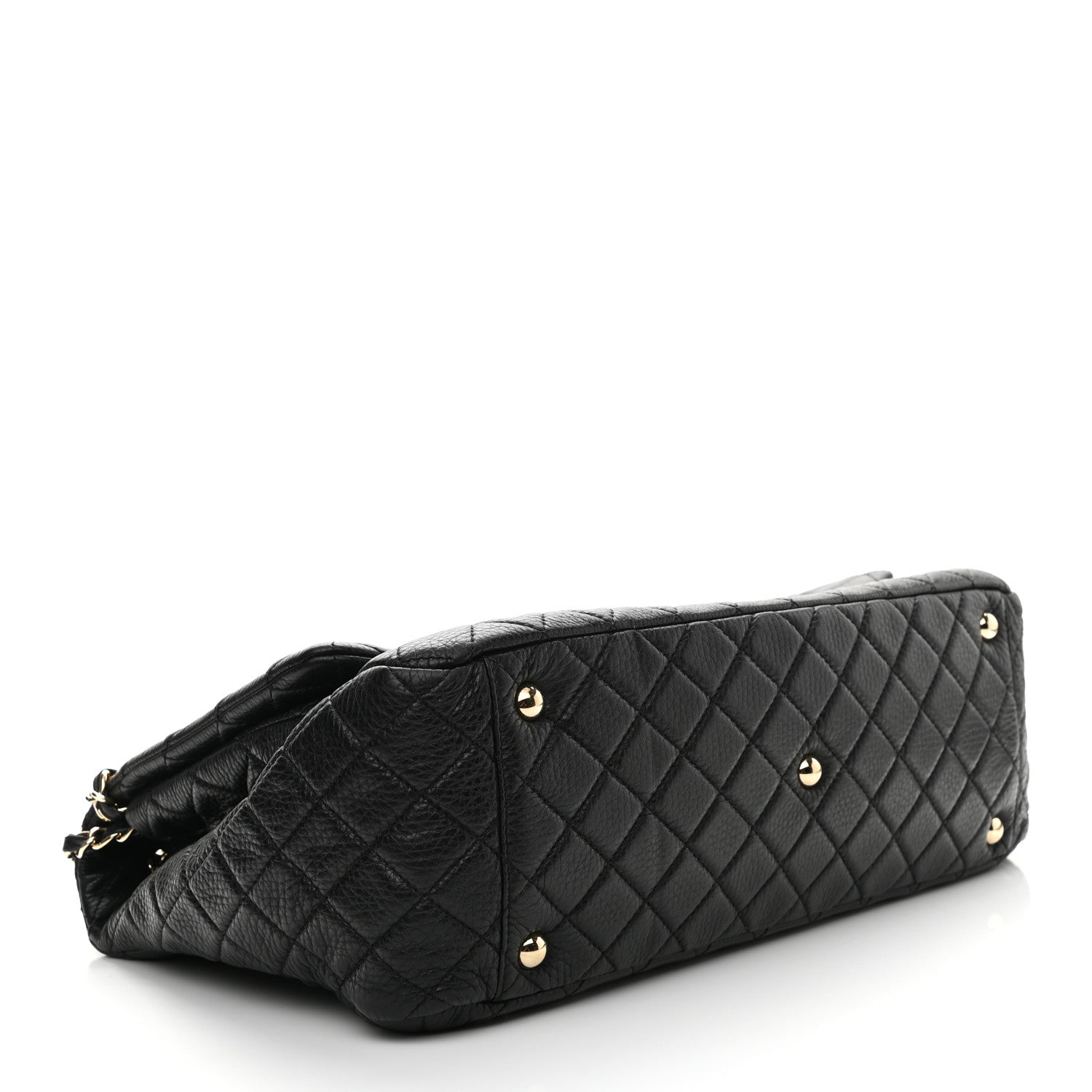 Chanel Calfskin Quilted XXL Travel Flap Bag Black 4 of 9
