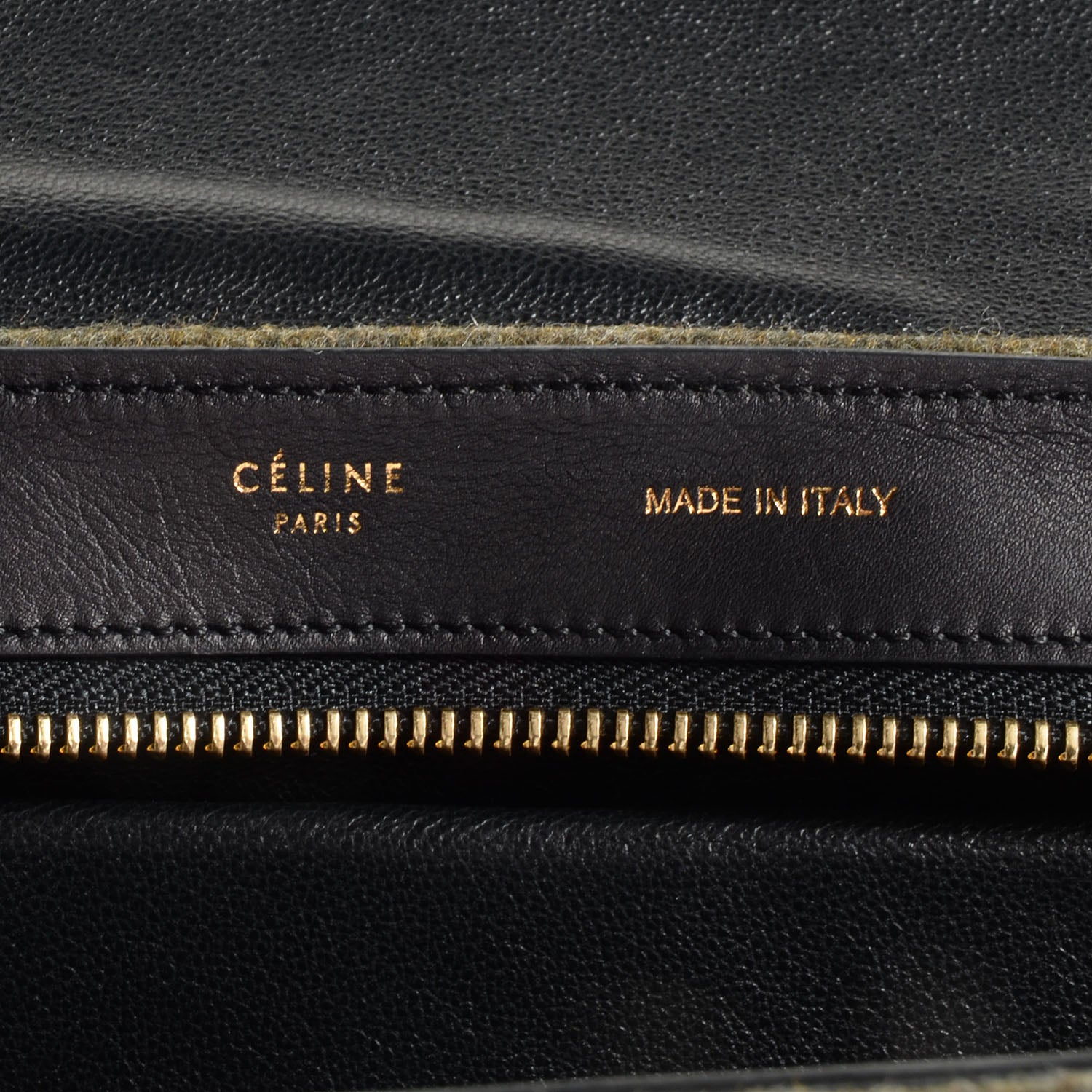 Celine Felt Leather Small Tri-Color Trapeze Grey Blue Black 6 of 10