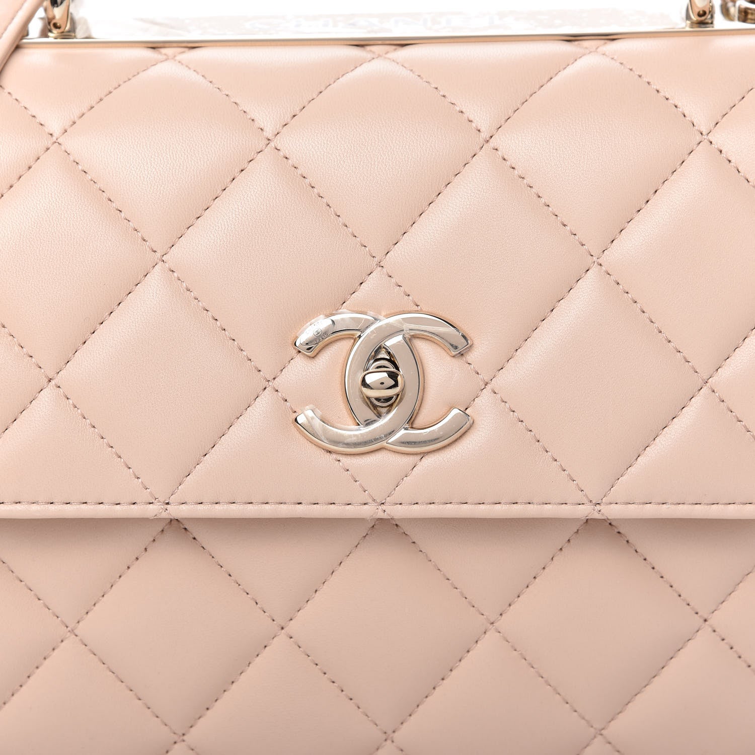 Chanel Lambskin Quilted Small Trendy CC Dual Handle Flap Bag Beige 10 of 11